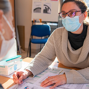 Séverine, secrétaire à l'ADMR